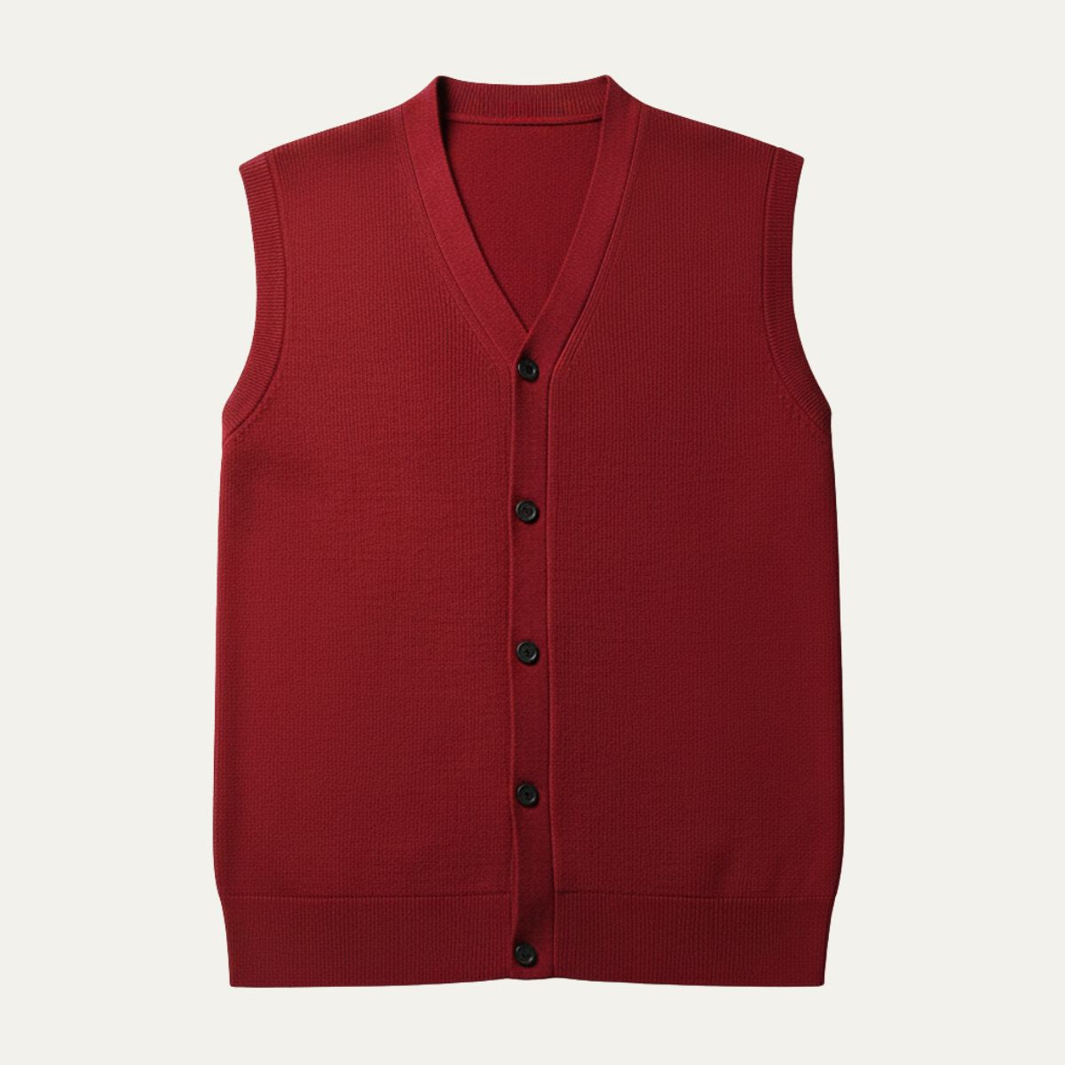 The Castellammare Men’s Smart Button Knit Waistcoat Sweater Vest