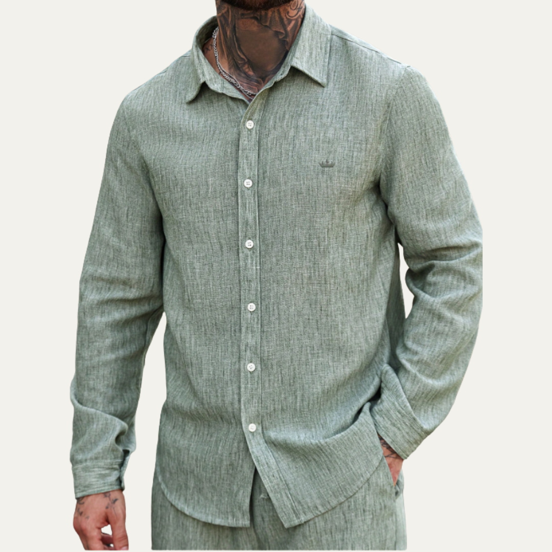The Bellmont Men’s Linen Casual Shirt