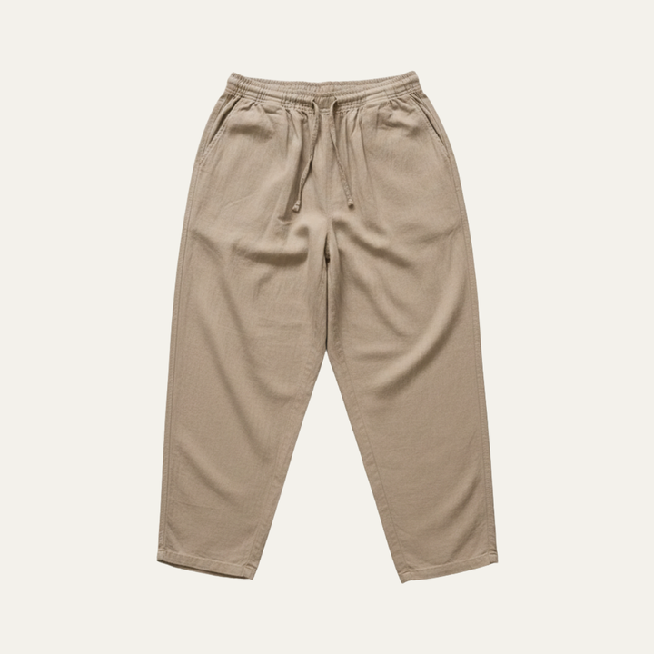 The Meadowwater Men’s Loose Fit Cotton Linen Drawstring Pants