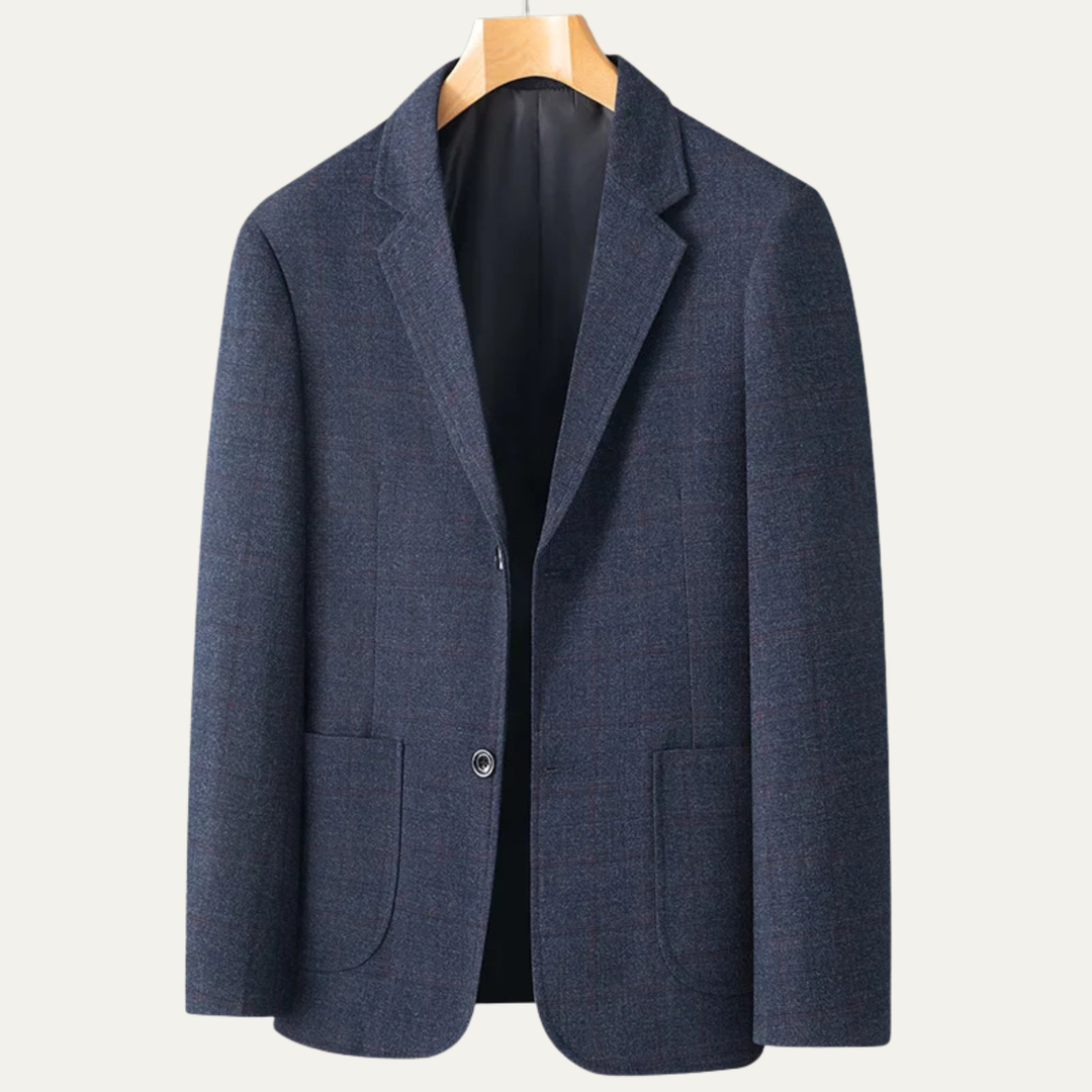 The Hanover Men’s Casual Tweed Style Smart Check Blazer