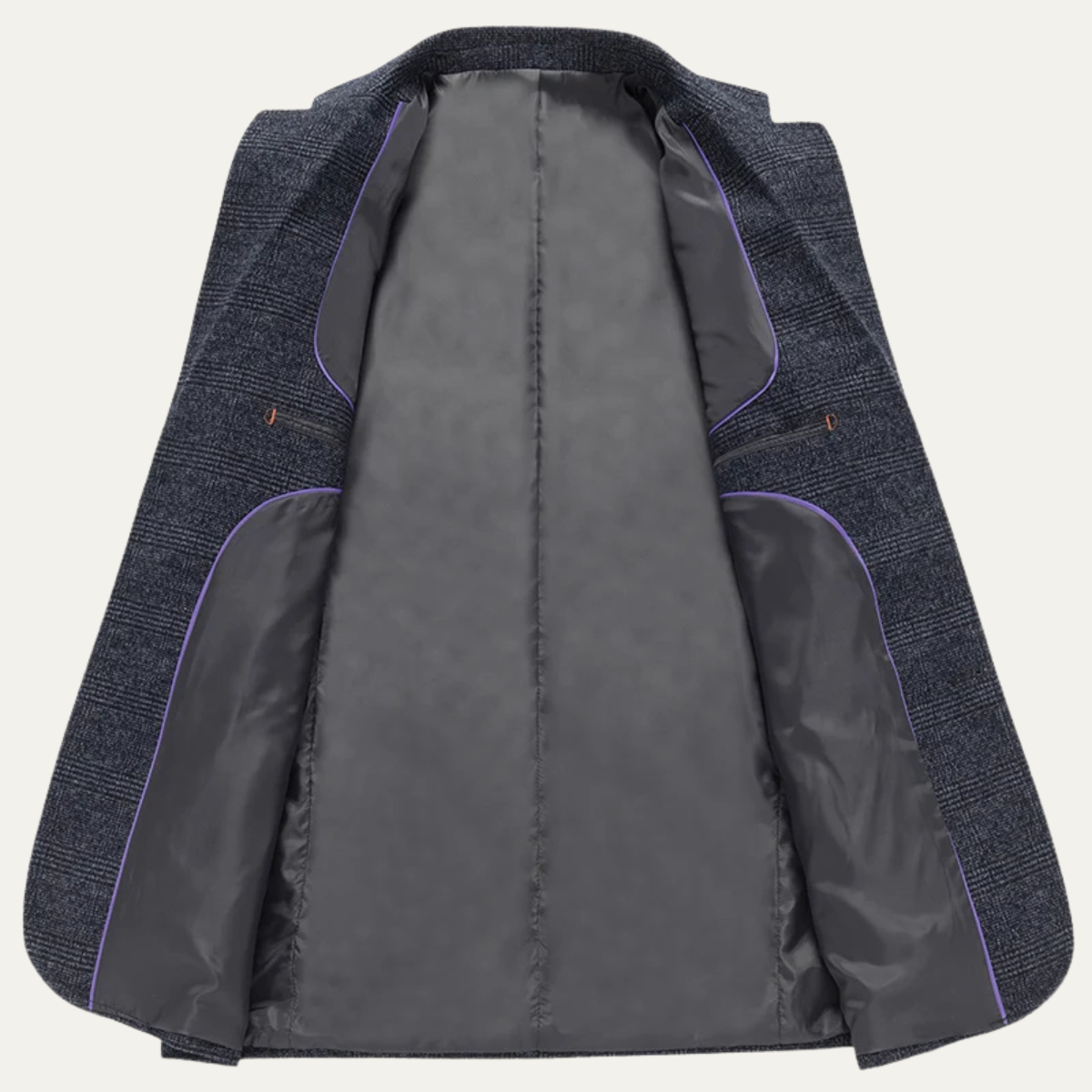 The Sarentino Men’s Vintage Checkered Plaid Blazer Jacket