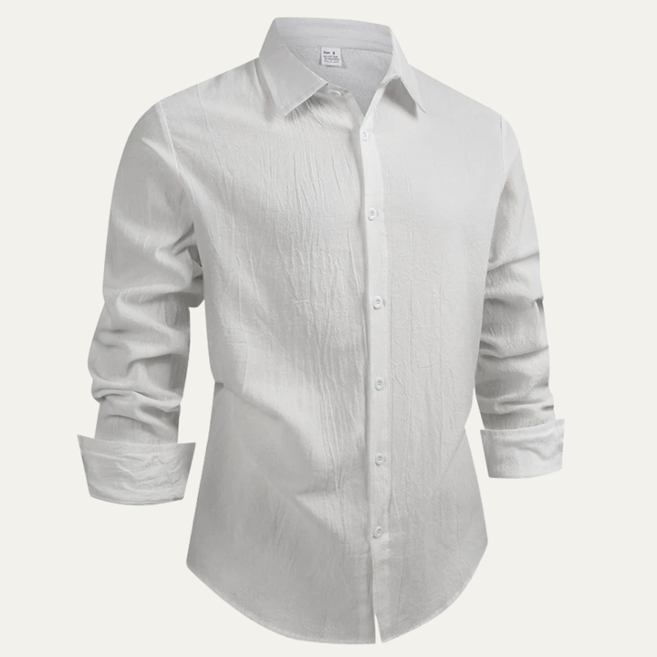 The Oristano Men’s 100% Linen Cotton Casual Dress Shirt