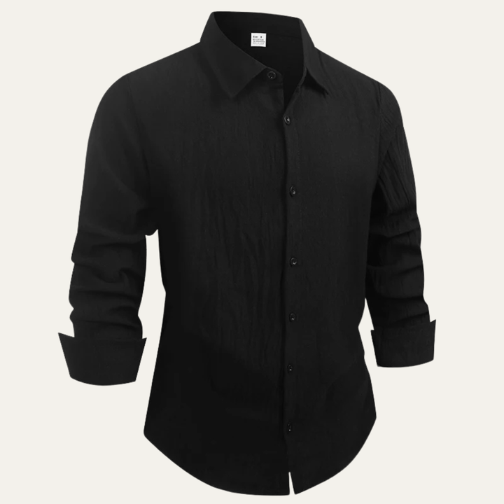The Oristano Men’s 100% Linen Cotton Casual Dress Shirt