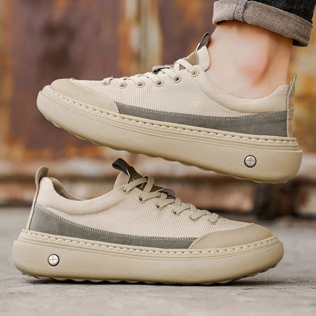 The Valencia Men’s Sole Low Top Canvas Casual Sneakers