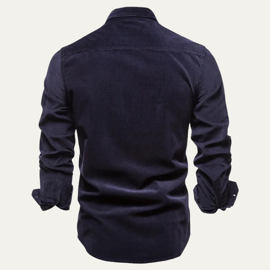 The Lecce Men’s Casual Button Up Corduroy Shirt