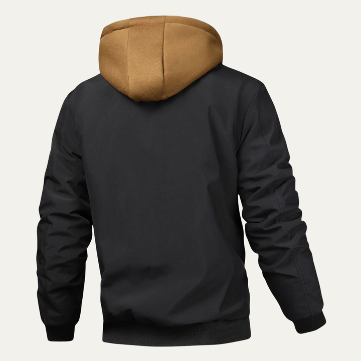 The Lecco Men’s Multi Layer Hooded Bomber Jacket
