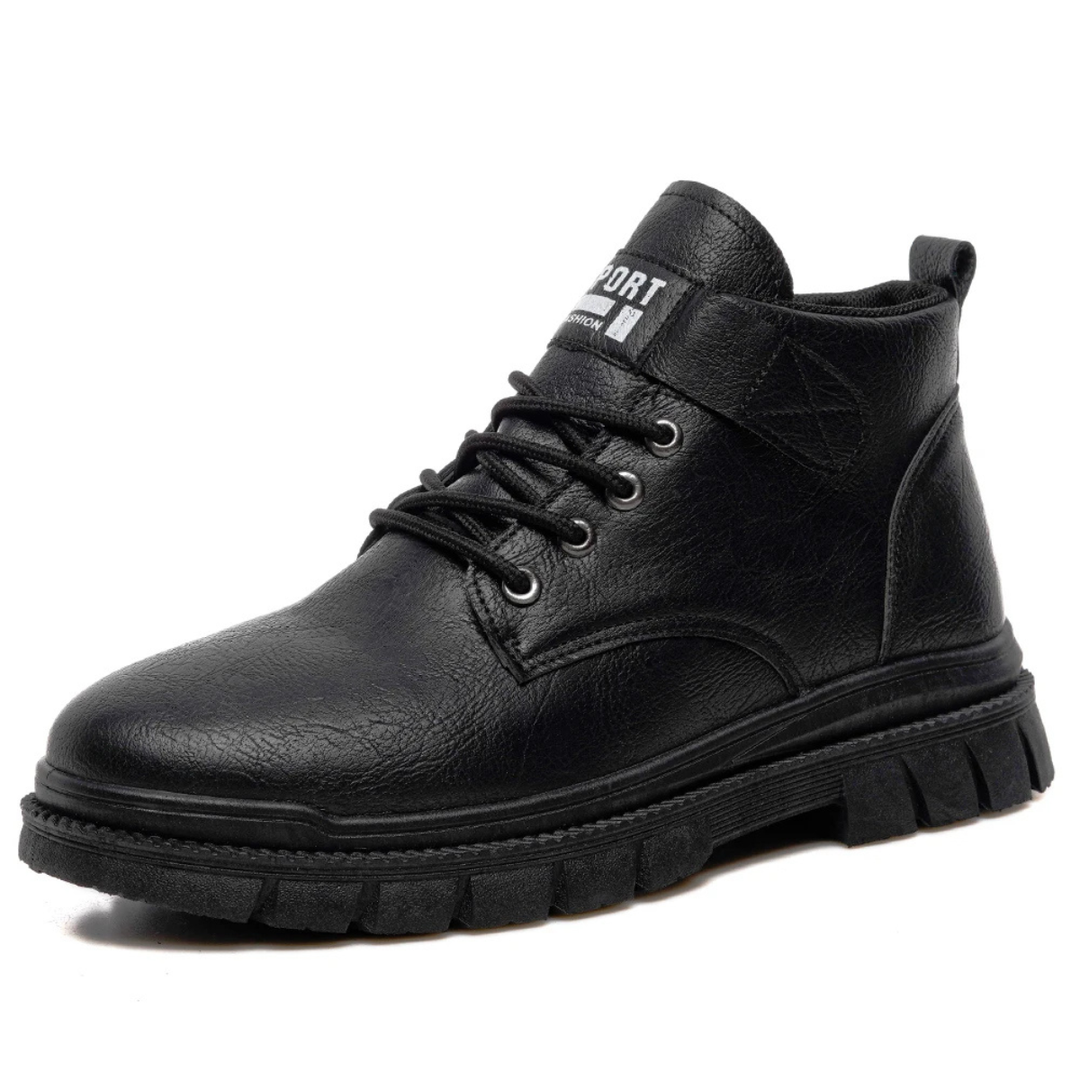 The Brookhaven Ridge Men’s Leather Rugged Lace Up Outdoor Ankle Boots