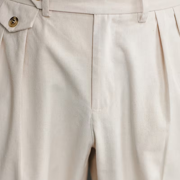 The Sunshine Coast Men’s Double Pleat Tailored Suit Smart Dress Pants