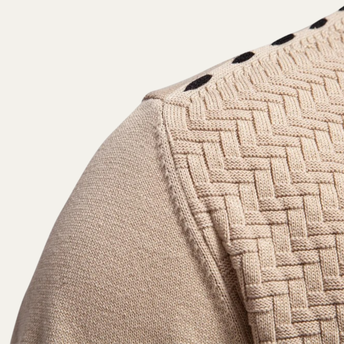 The Dulwich Men’s Casual V Neck Button Front Knit Cardigan