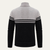 The Genova Men's Striped Thick Fleece Lined Knit Sweater Jacket