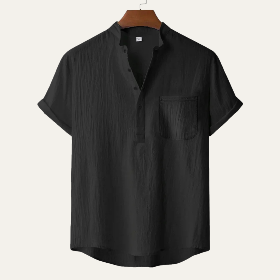 The Rodeo Men’s Linen Henley Summer Shirt