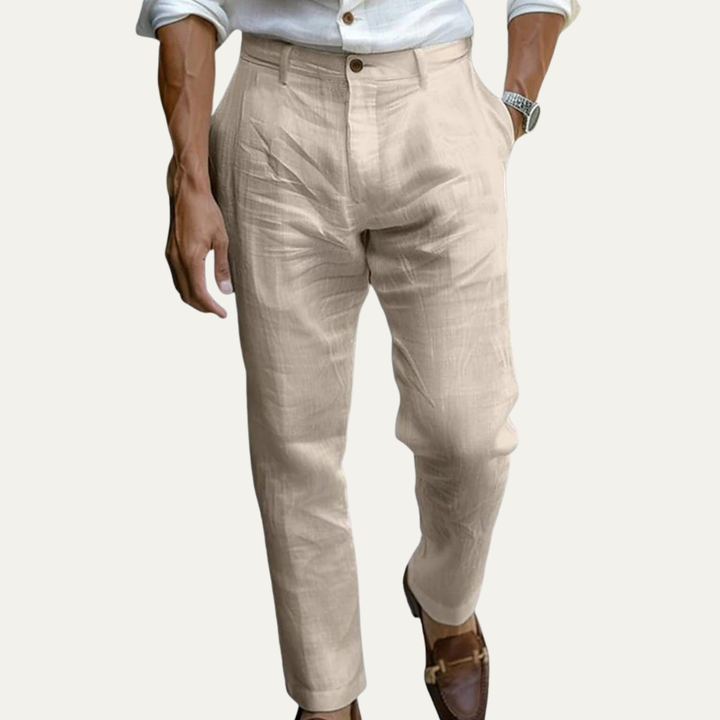The Elmwood Ridge Men’s Linen Ankle Length Pants