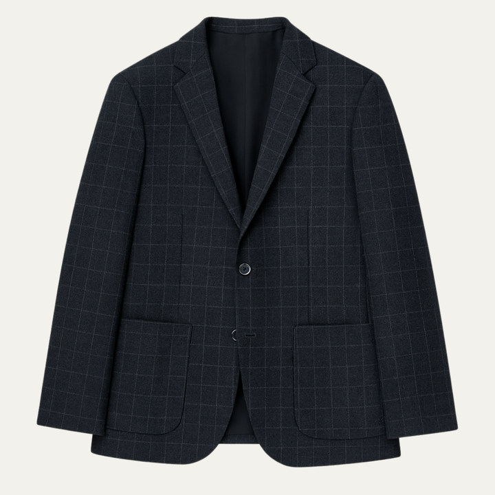 The Hanover Men’s Casual Tweed Style Smart Check Blazer