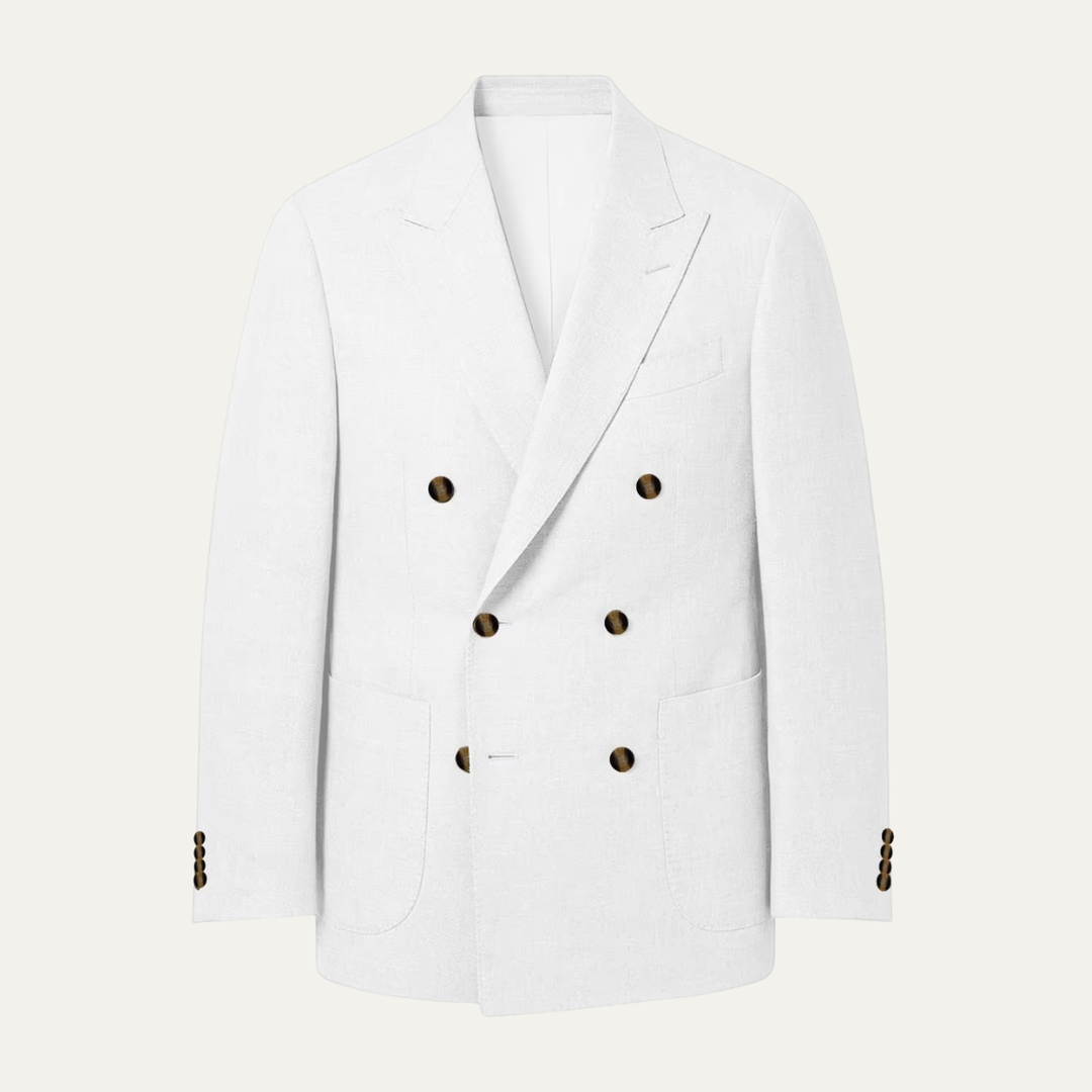 The Brixton Men’s Double Breasted Linen Blazer