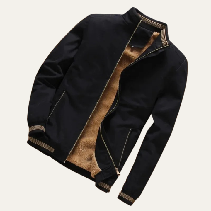 The Castellina Men’s Casual Warm Fleece Aviator Bomber Jacket