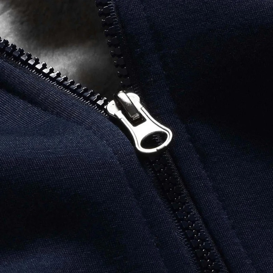 The Taormina Men’s Winter Fleece Line Zip Up Hoodie Jacket