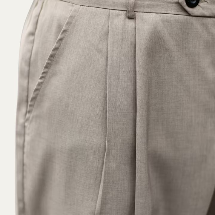 The Cottesloe Men’s Gurkha Wide Leg Pleated Smart Casual Dress Pants