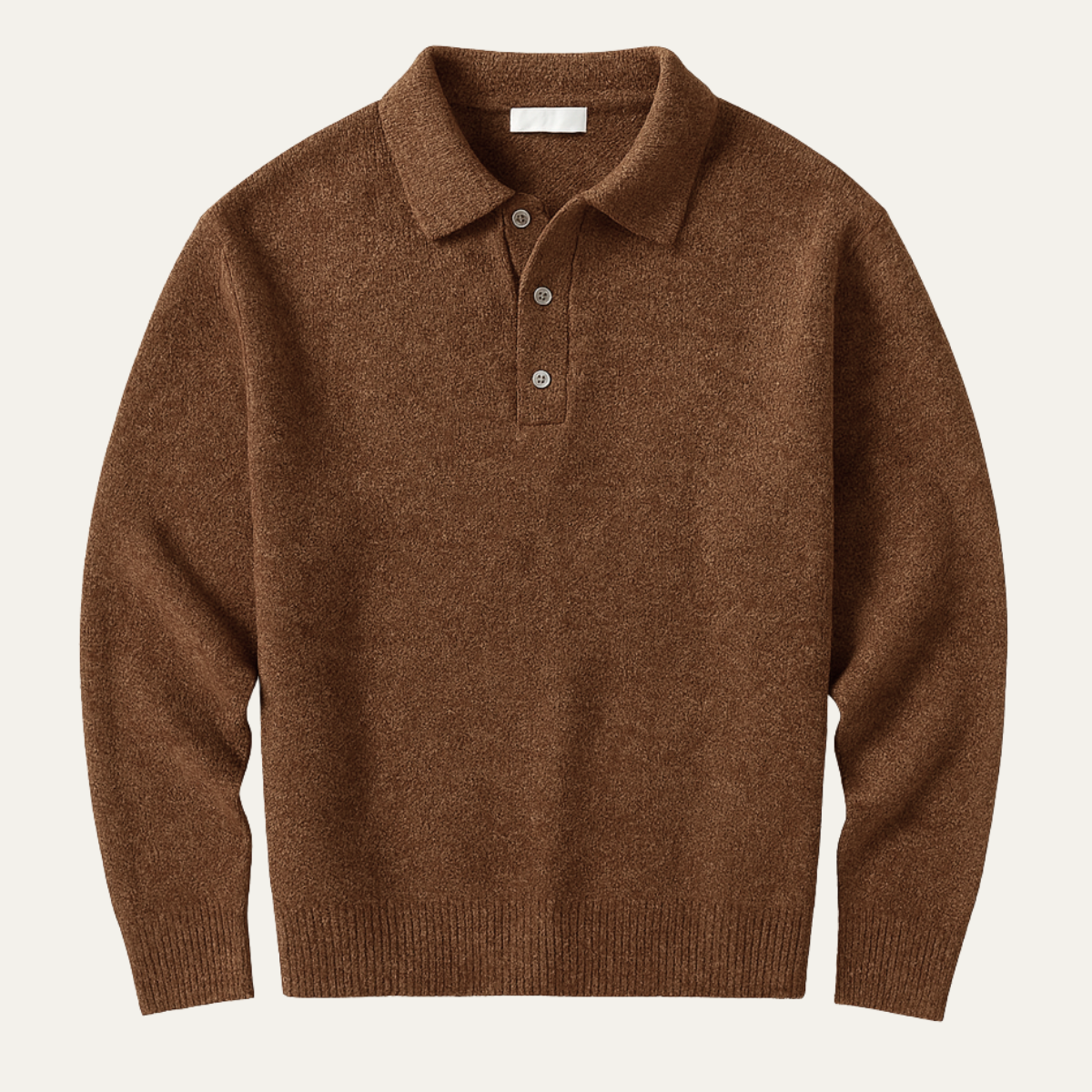 The Cedarfield Men's Trendy Soft Knit Polo Cashmere Sweater