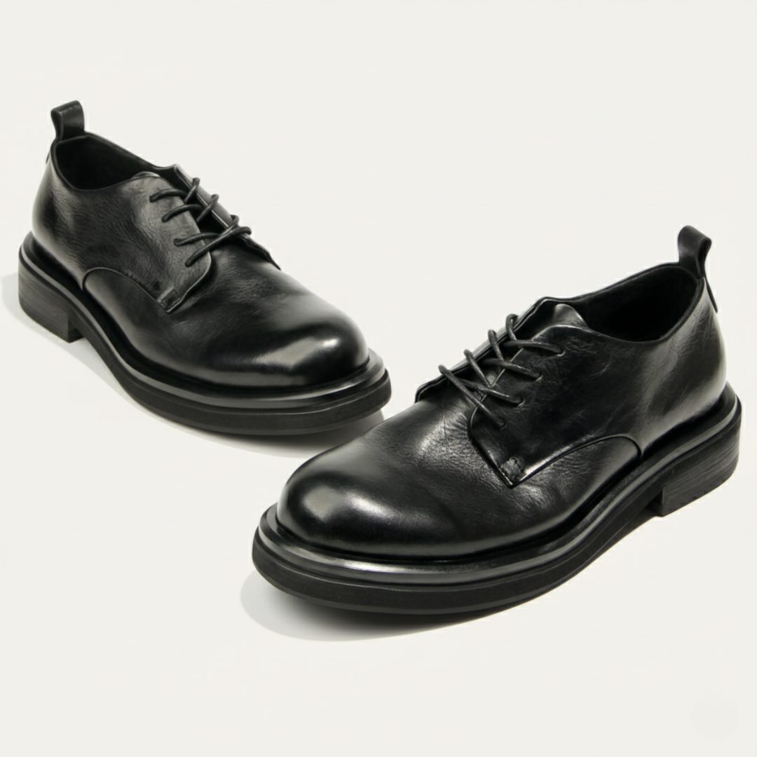 The Trento Men’s Faux Leather Dress Shoe – Formal Lace Up Smart Shoe