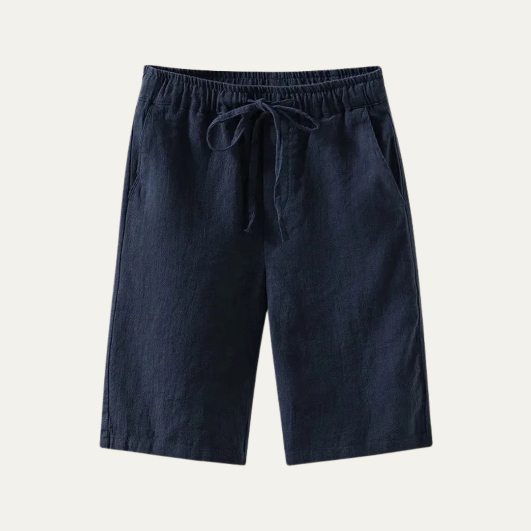 The Glenlake Men’s Lightweight Linen Beach Shorts