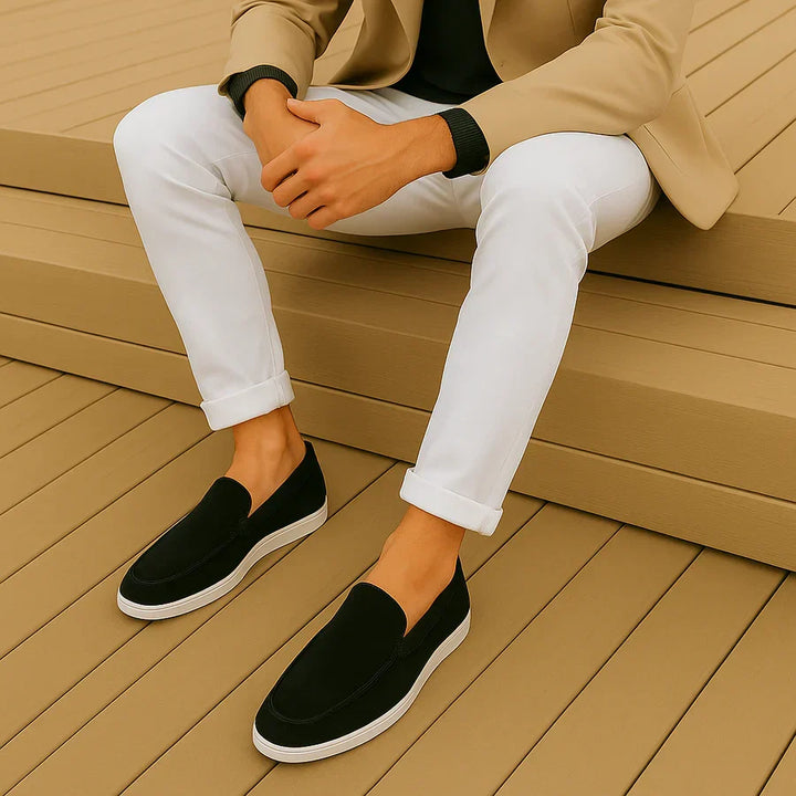 The Saturnia Men's Elegant Suede Slip On Loafers