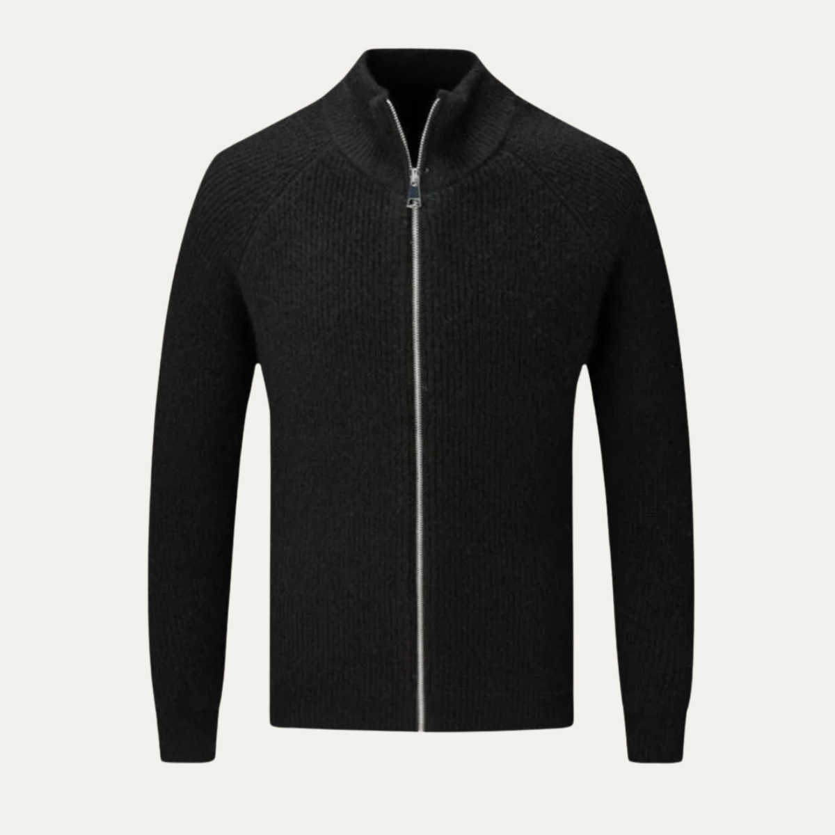 The Richmond Men’s Elegant Merino Wool Zip Up Cardigan
