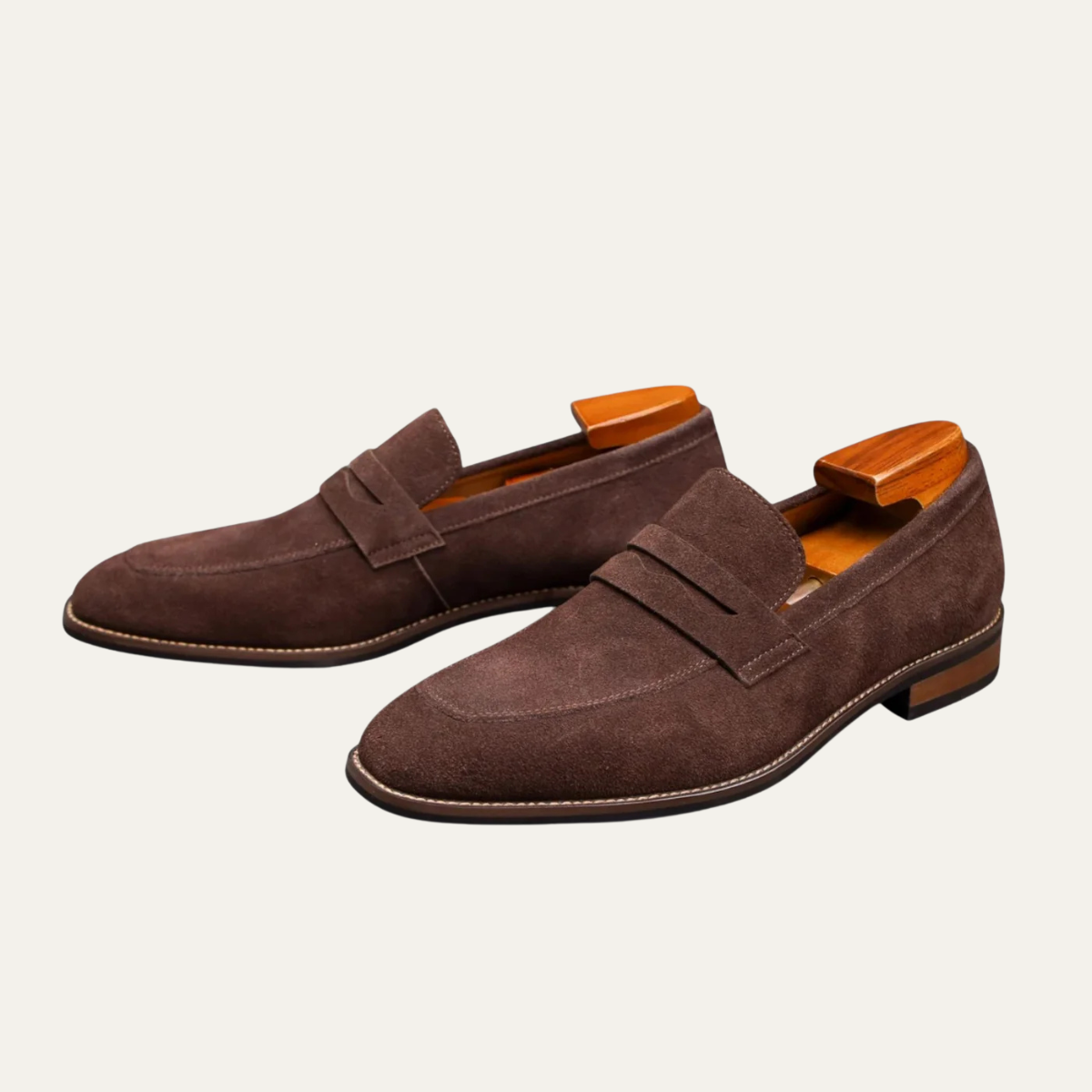 The Limone Men’s Classes Suede Penny Comfort Loafers