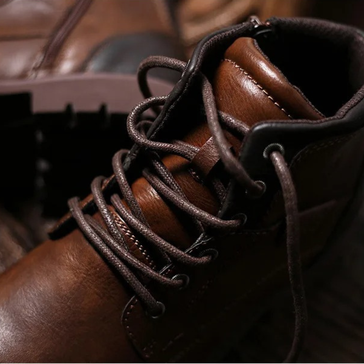 The Oakshade Men’s Military Combat Leather Boots