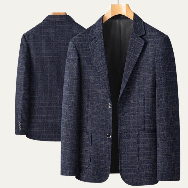 The Nuremberg Men’s Elegant Tweed Style Smart Check Blazer