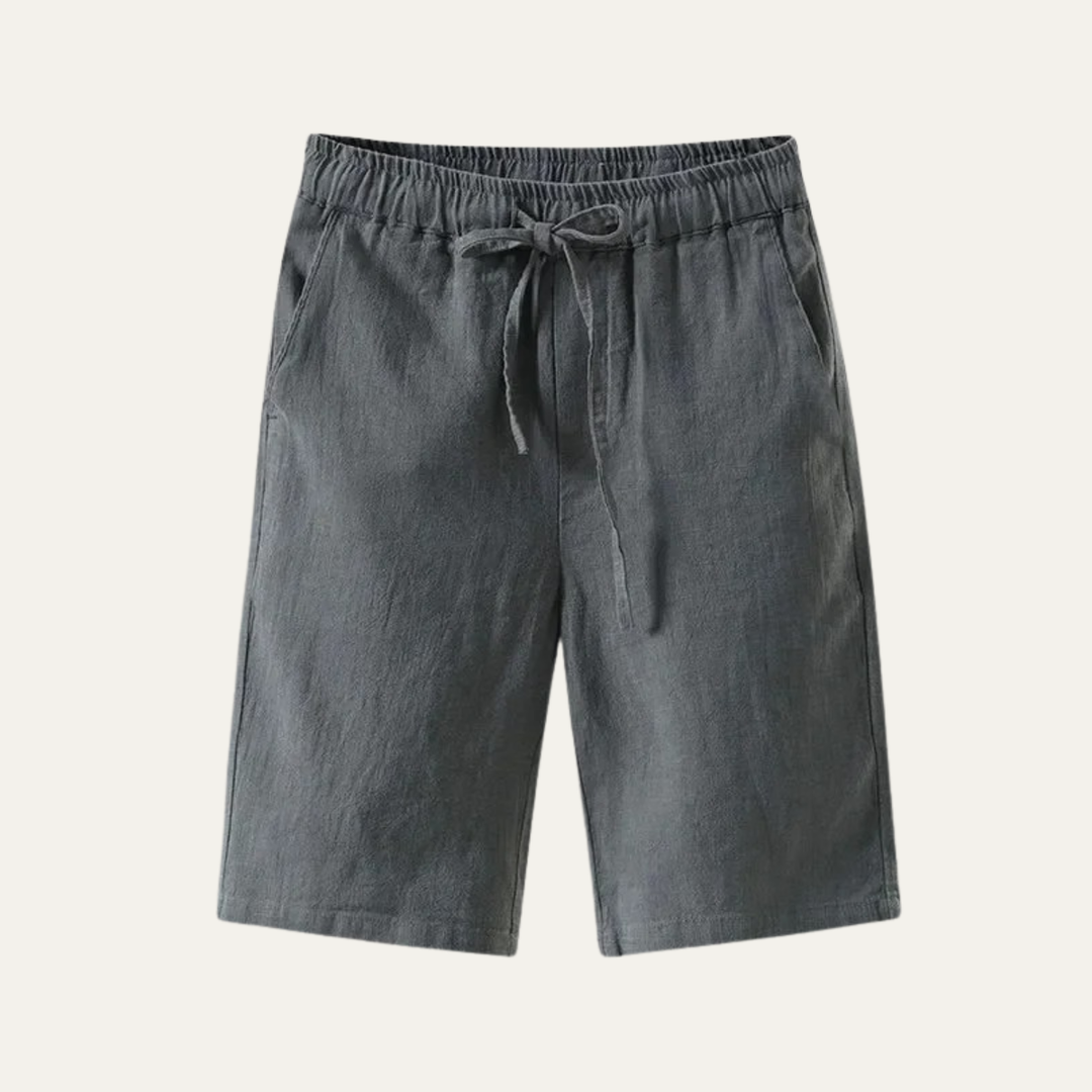 The Glenlake Men’s Lightweight Linen Beach Shorts