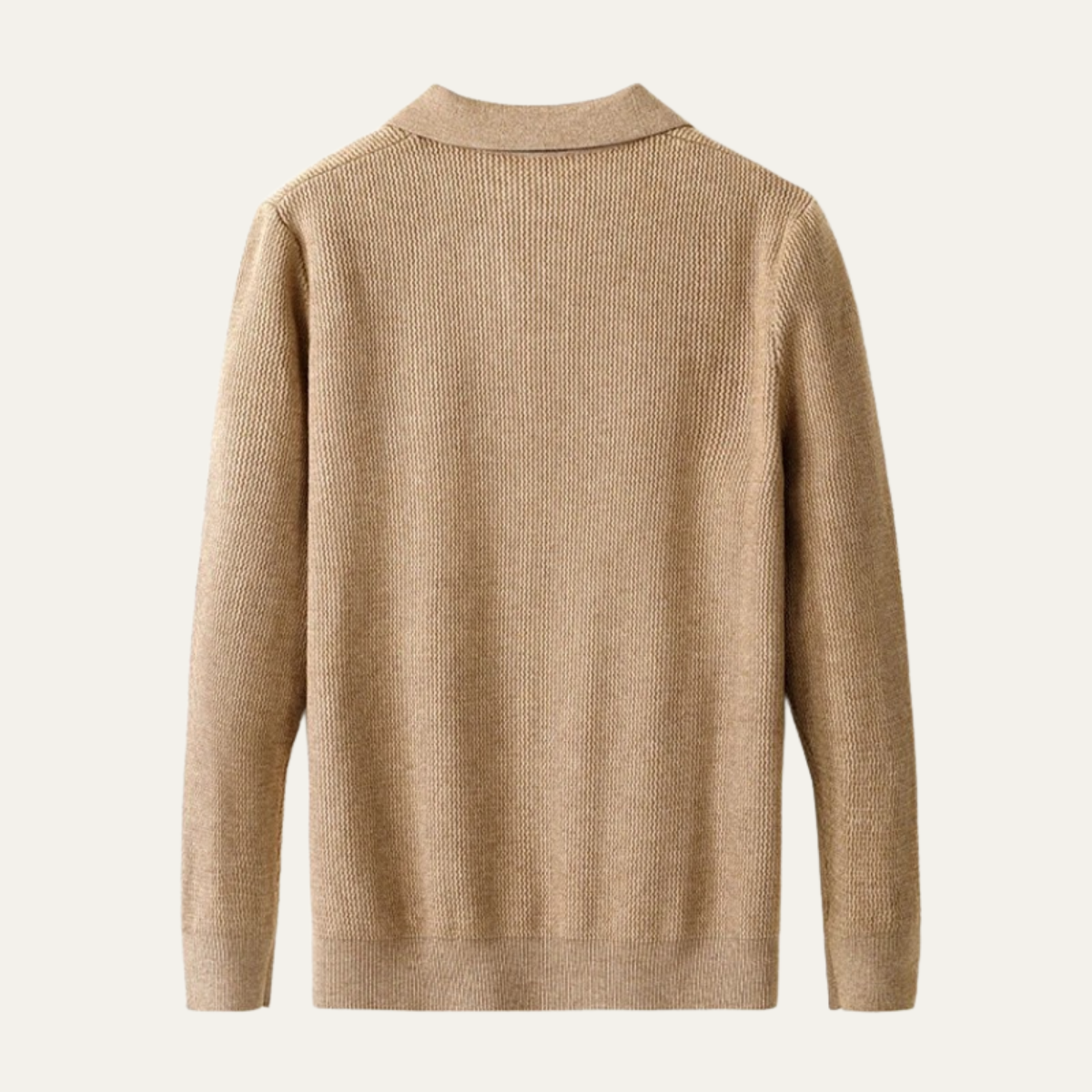 The Moncalvo Men’s Cashmere Knit Shirt Collar Sweater