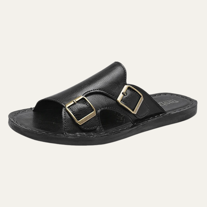 The Tribeca Men’s Leather Double Strap Sandals