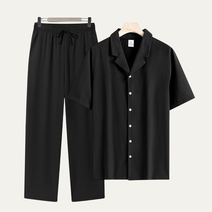 The Springdale Men’s Casual Linen Lounge Matching Set