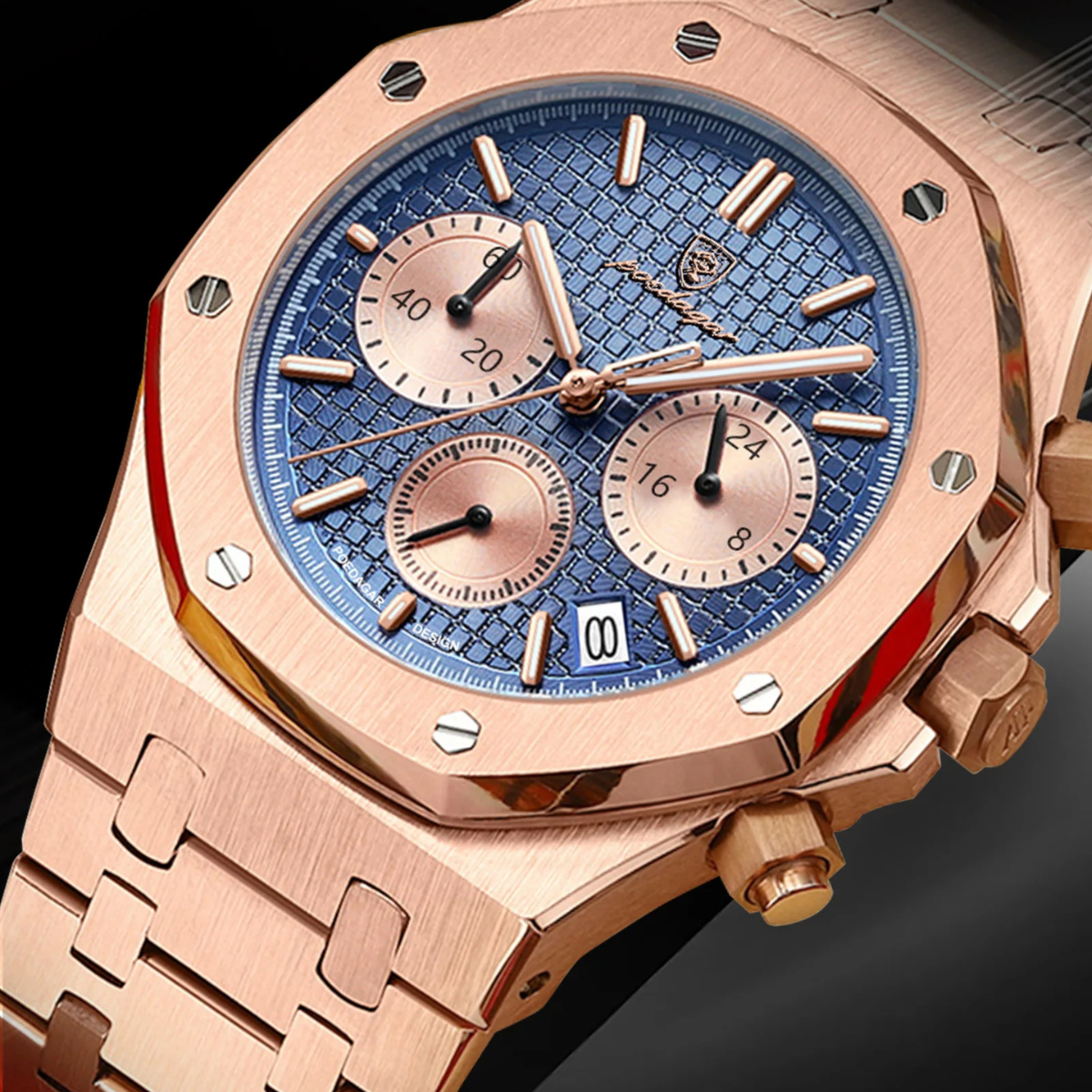 The Crestbrook Men's Waterproof Quartz Chronograph Watch