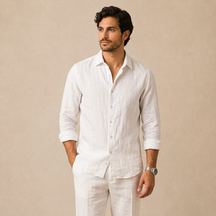 The Summerville Men’s Lightweight Button Down Cotton Shirt
