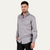 The Mayfair Men’s Tailored Cotton Satin Long Sleeve Dress Shirt - Grey