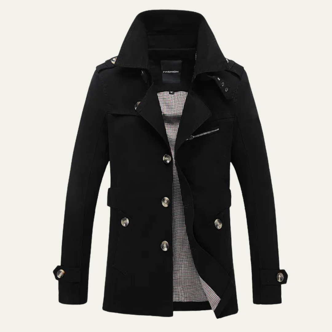 The Bramwell Men’s Classic Double Breasted Trench Coat