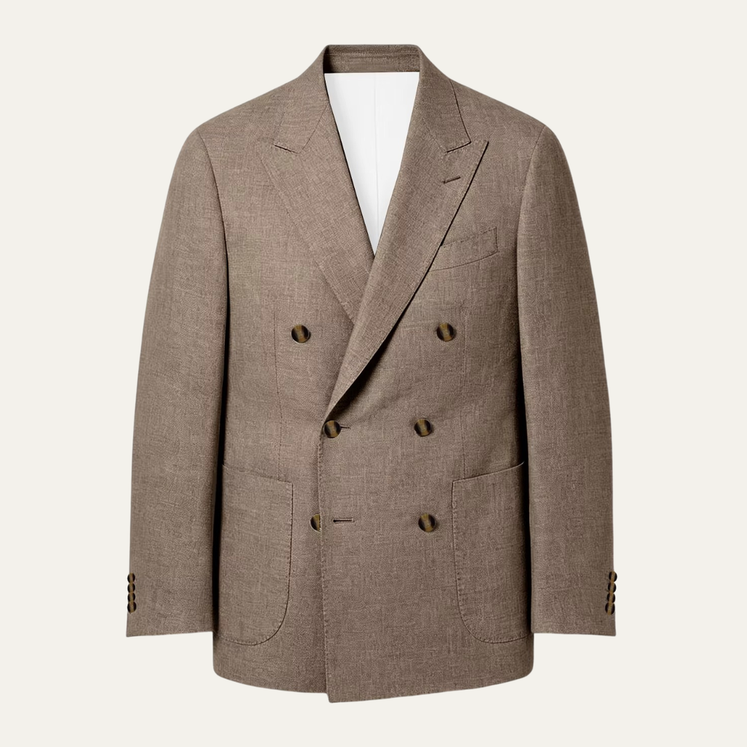 The Brixton Men’s Double Breasted Linen Blazer