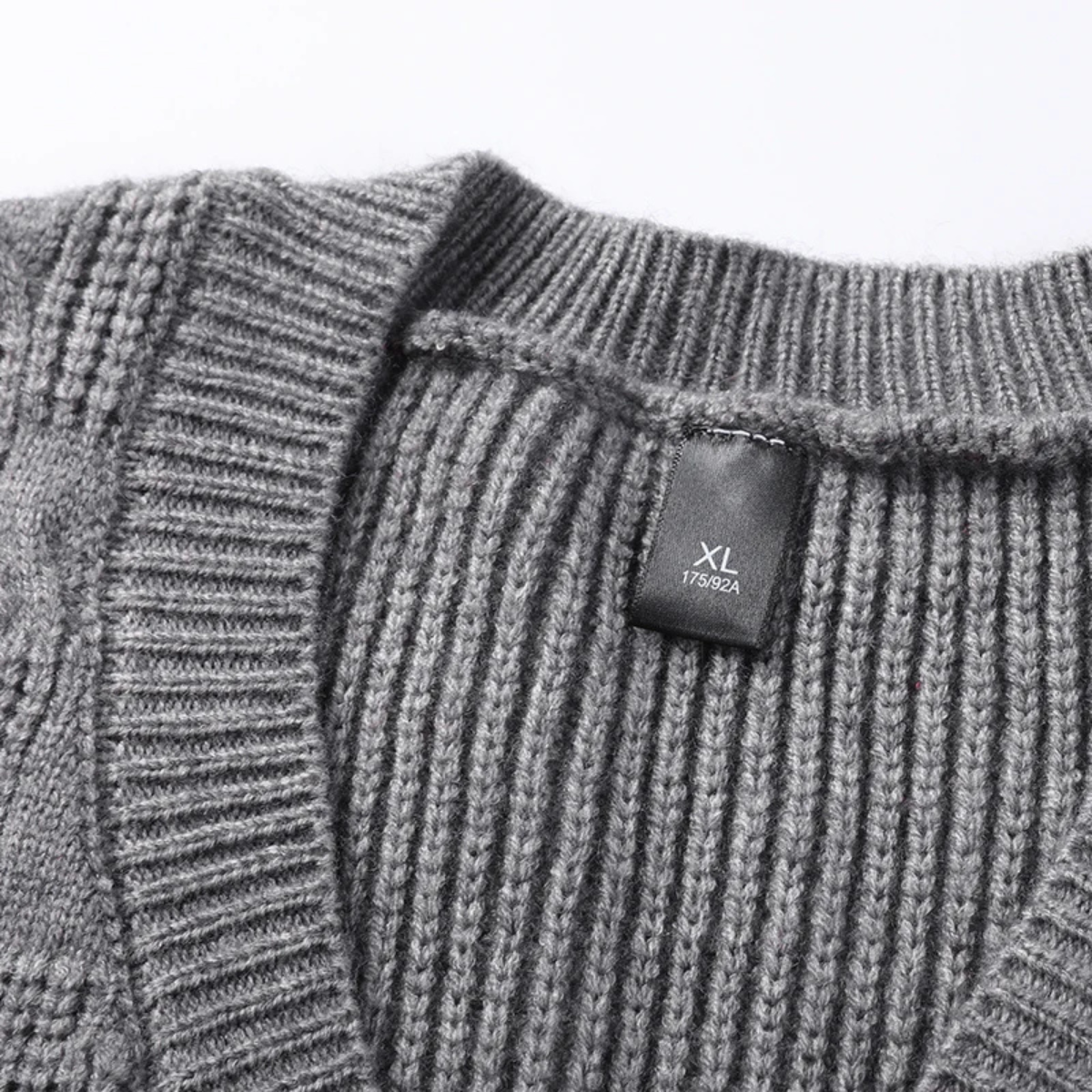 The Alberobello Men’s Warm Textured Knitted V Neck Sweater Vest