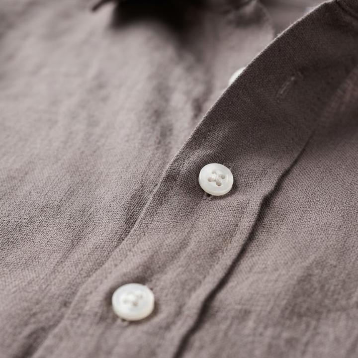 The Ironridge Men’s Linen Lightweight Turn Down Collar Trendy Shirt