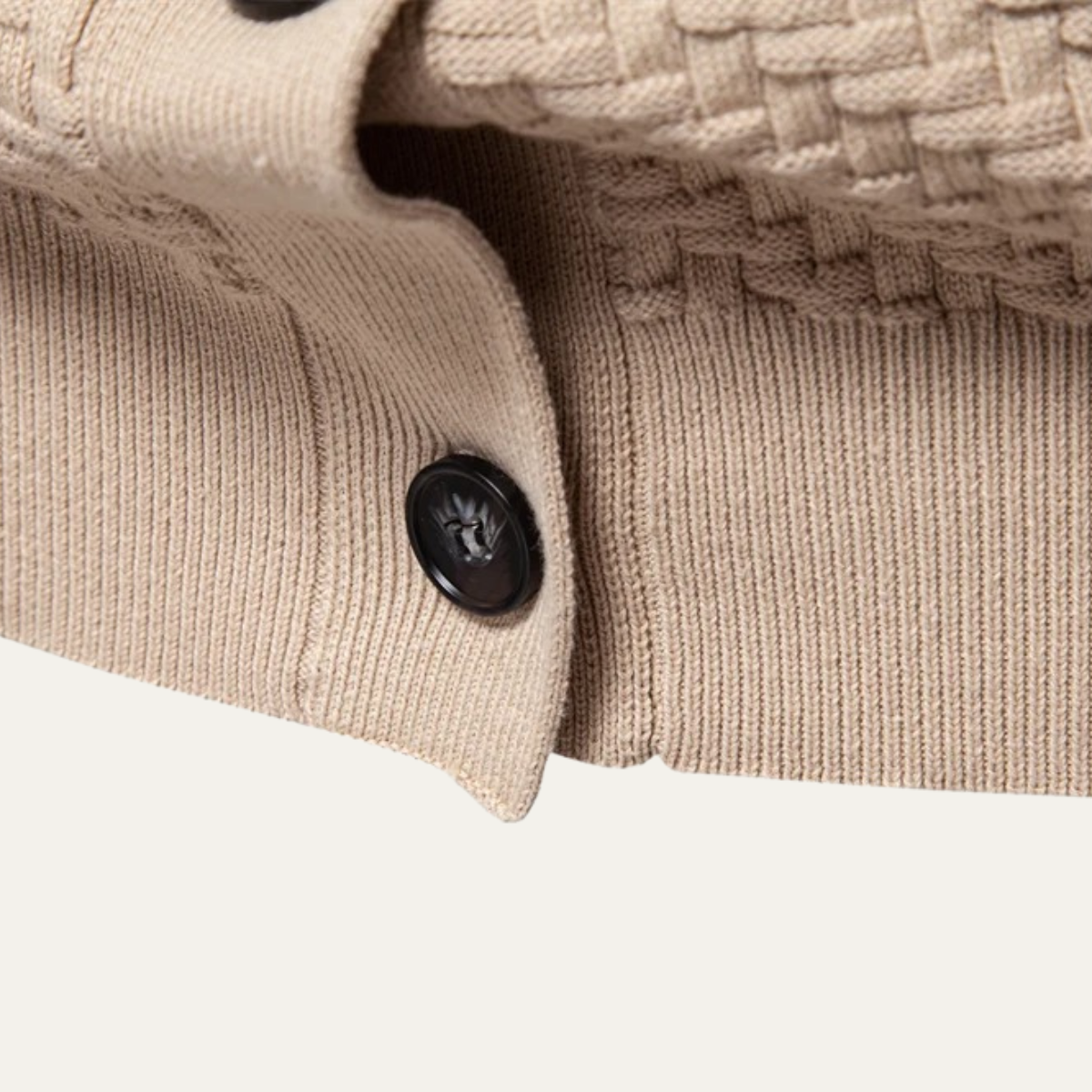 The Dulwich Men’s Casual V Neck Button Front Knit Cardigan