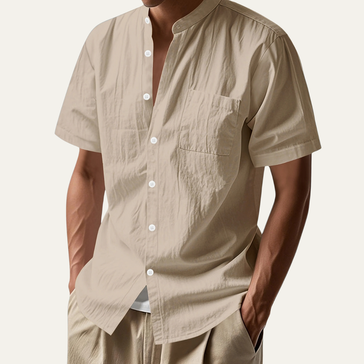 The Westmount Men’s Lightweight Linen Button Up Shirt