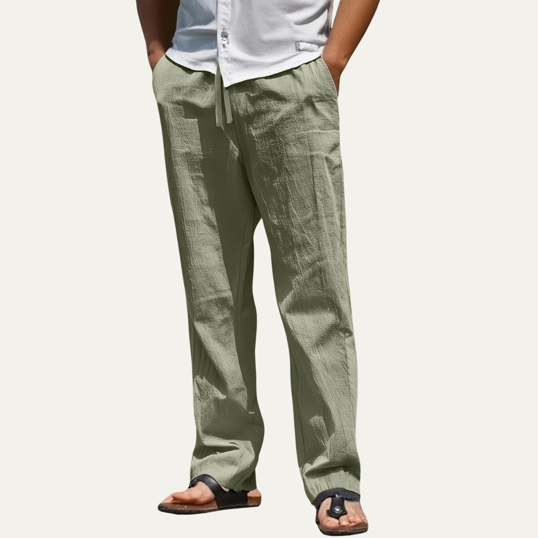 The Wakefield Men’s Breathable Linen Tapered Pants