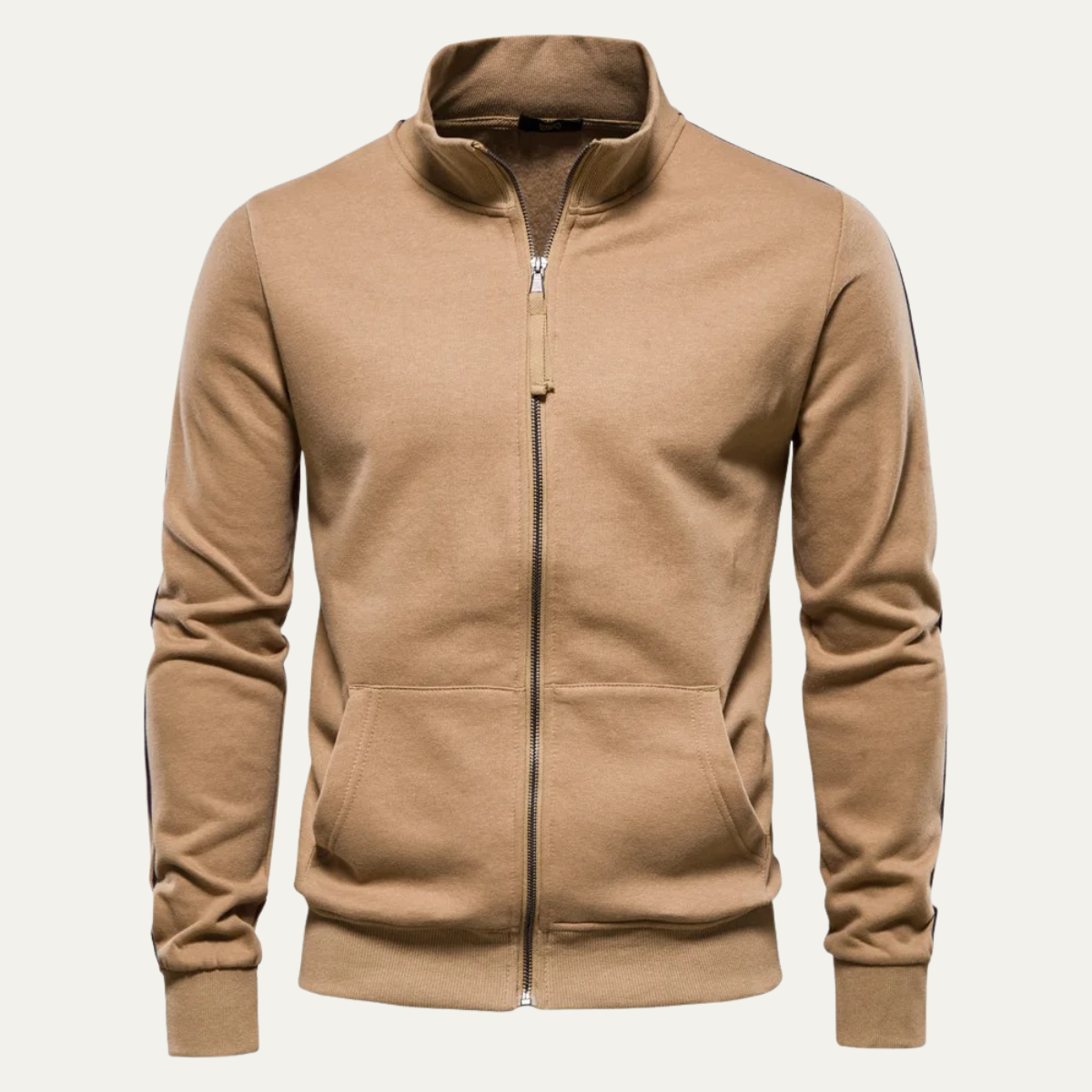 The Carmarthen Men’s Zip Up Casual Cotton Jacket with Pockets