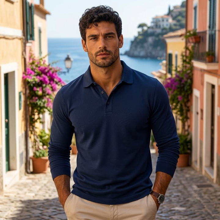 The Amalfi Men’s Quick Dry Trendy Polo Shirt