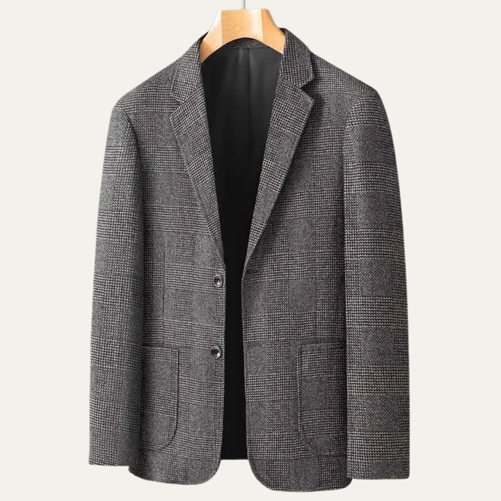 The Nuremberg Men’s Elegant Tweed Style Smart Check Blazer