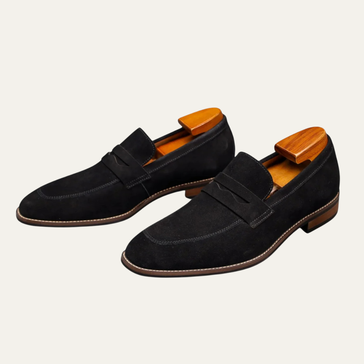 The Limone Men’s Classes Suede Penny Comfort Loafers