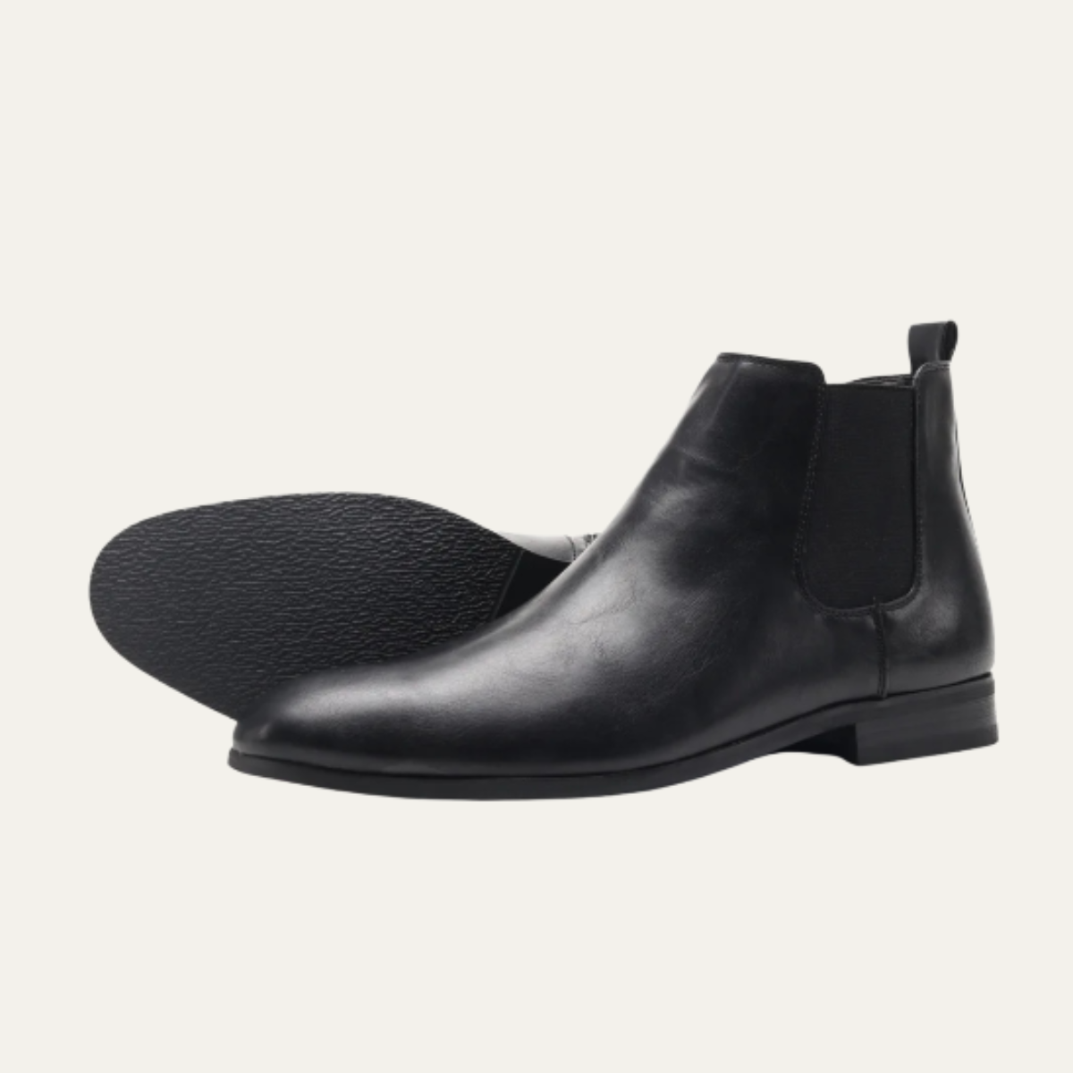 The Agrigento Men’s Chelsea Leather Ankle Boots with Elastic Side Panels