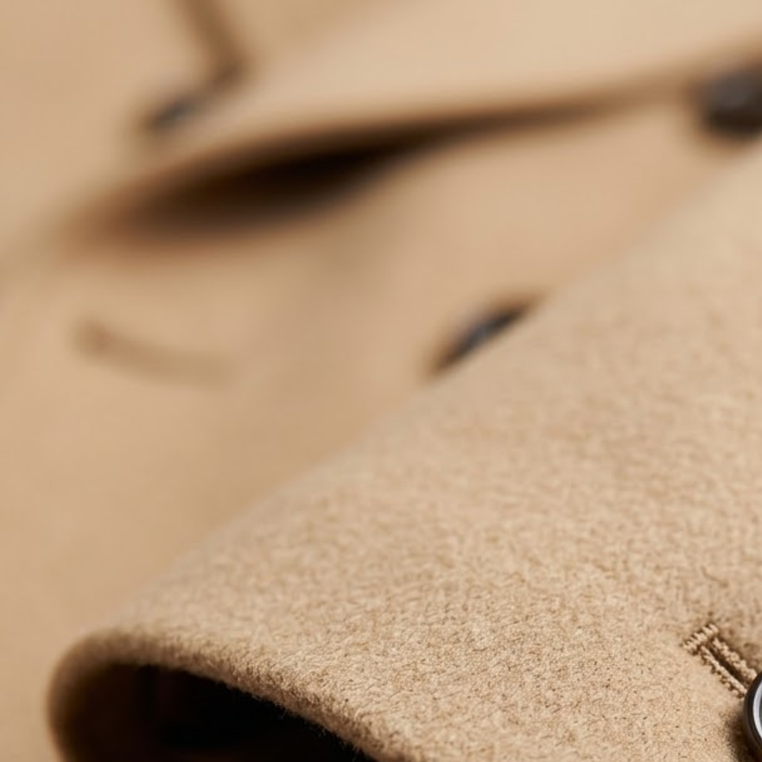 The Otranto Men’s Double Breasted Long Wool Trench Coat