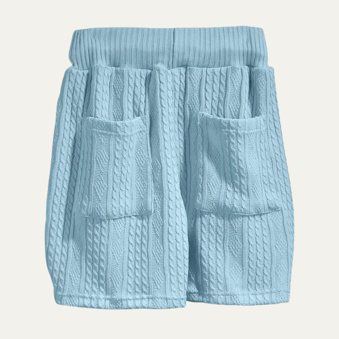 The Redwood Park Men’s Light Summer Knitted Set – Polo Shirt & Short